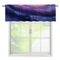 Spiral Milky Way Print Window Valance