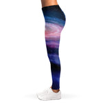 Spiral Milky Way Print Women's Leggings