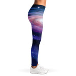 Spiral Milky Way Print Women's Leggings