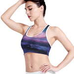 Spiral Milky Way Print Women's Sports Bra