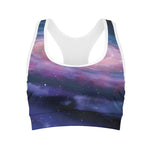 Spiral Milky Way Print Women's Sports Bra