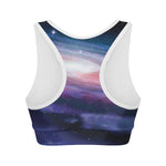 Spiral Milky Way Print Women's Sports Bra