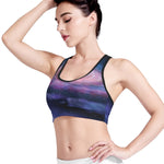 Spiral Milky Way Print Women's Sports Bra