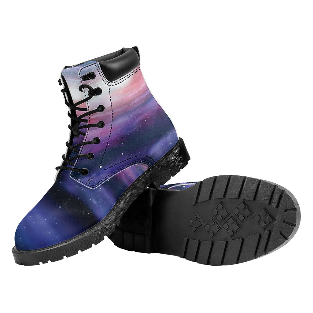 Spiral Milky Way Print Work Boots