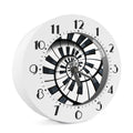 Spiral Piano Keyboard Print Alarm Clock