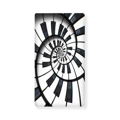 Spiral Piano Keyboard Print Baby Crib Sheet
