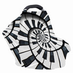 Spiral Piano Keyboard Print Baby Seat Cover