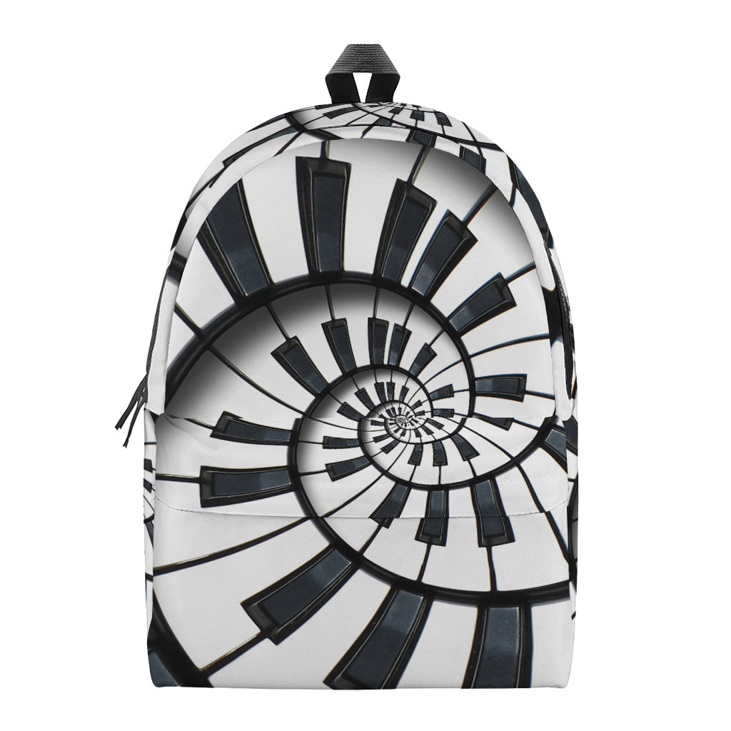 Spiral Piano Keyboard Print Backpack
