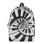 Spiral Piano Keyboard Print Backpack