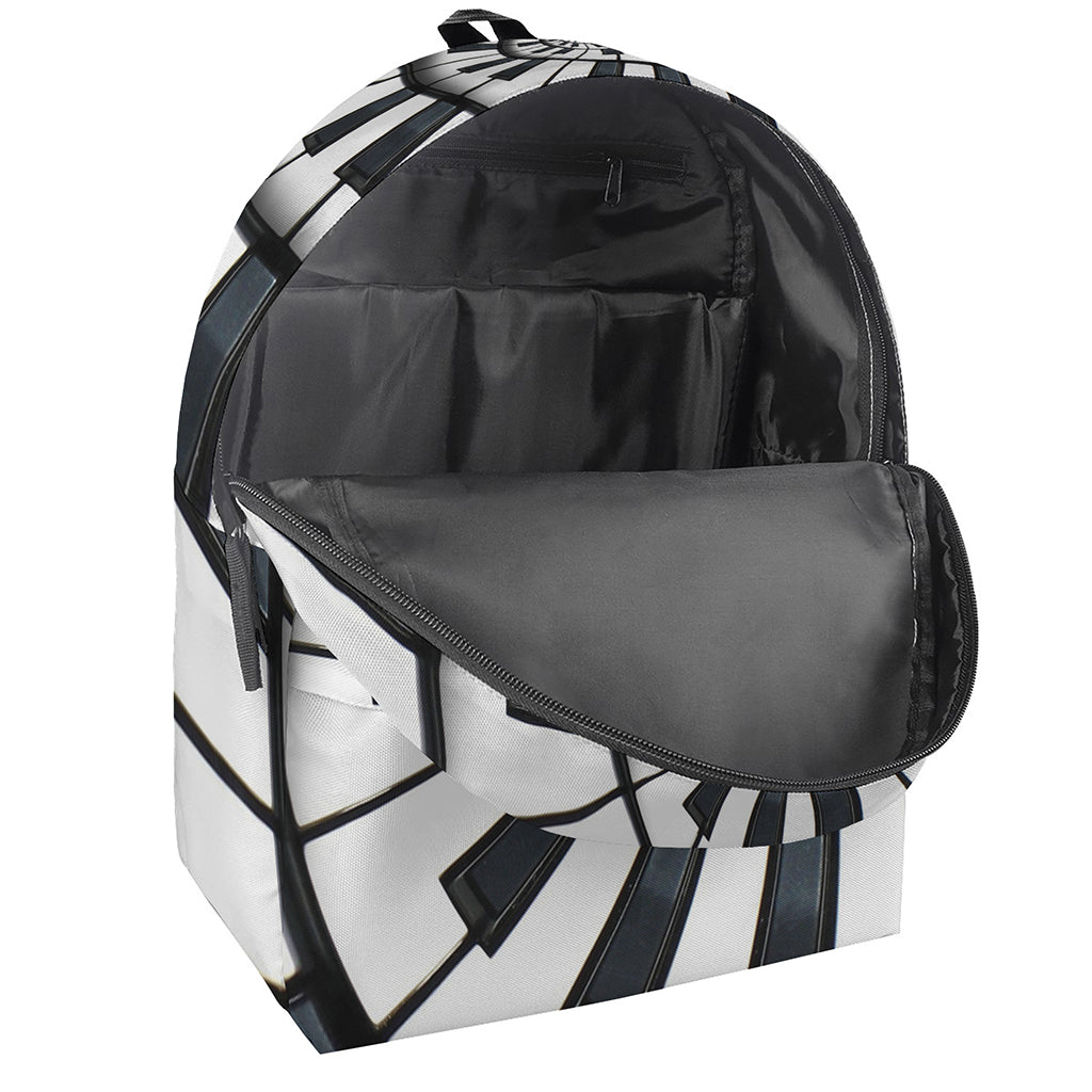 Spiral Piano Keyboard Print Backpack