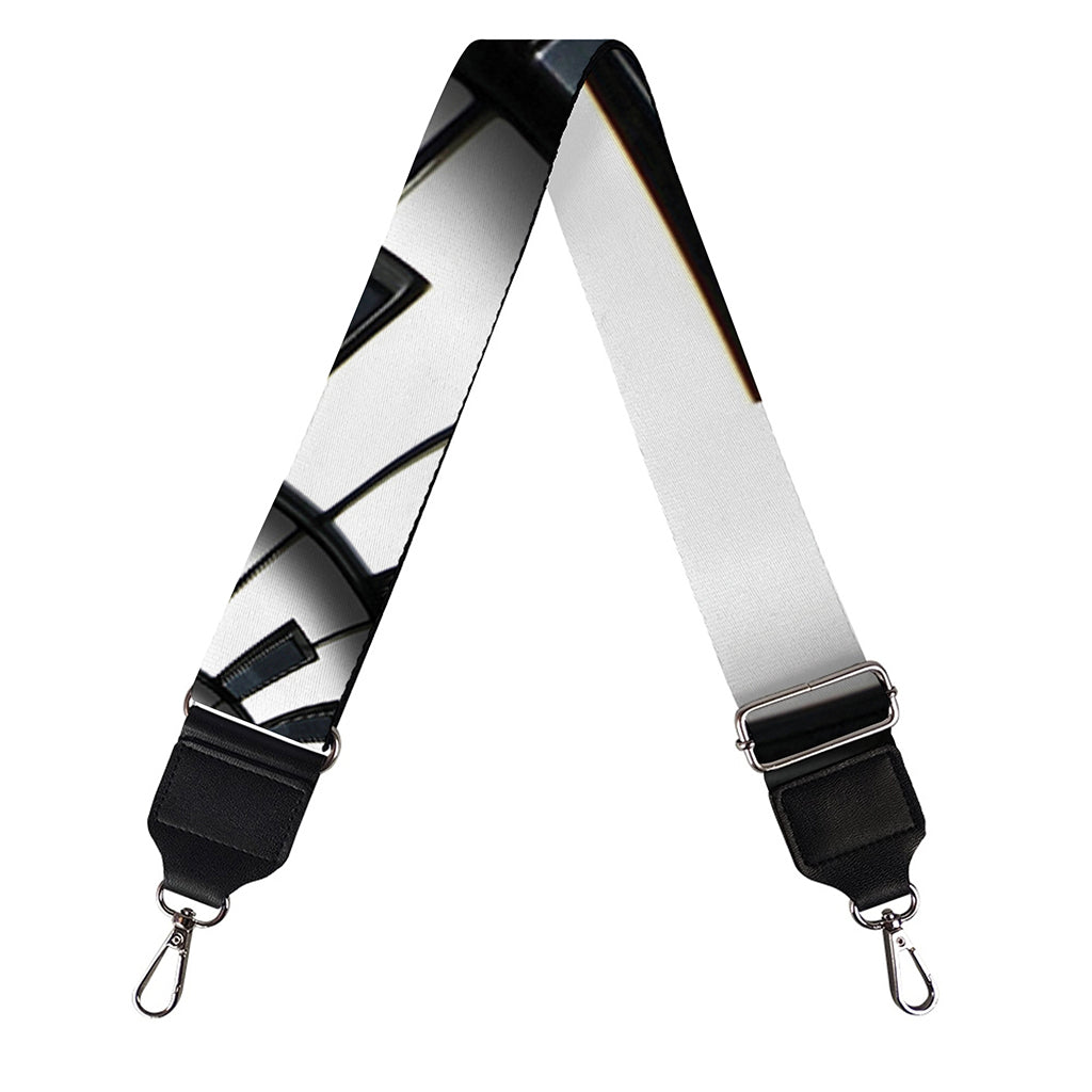 Spiral Piano Keyboard Print Bag Strap