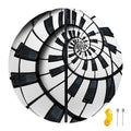 Spiral Piano Keyboard Print Basketball