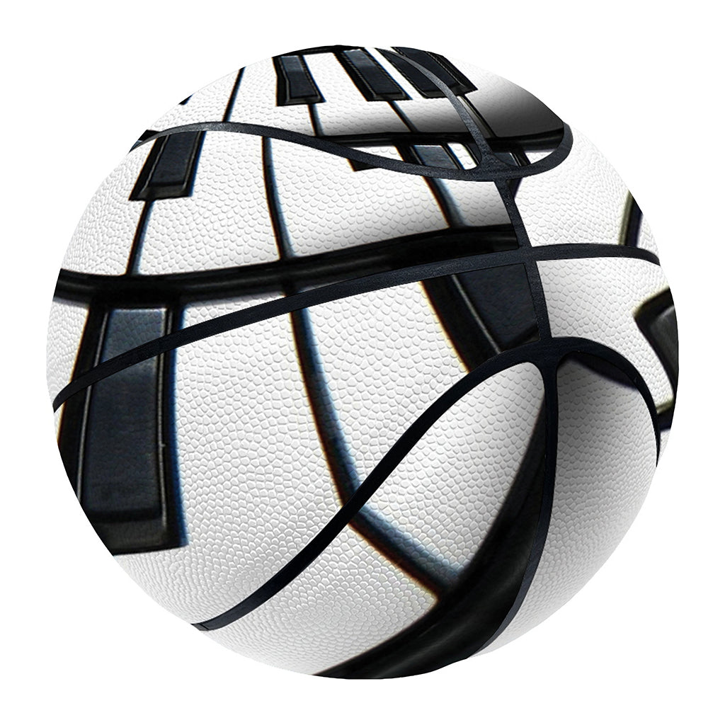Spiral Piano Keyboard Print Basketball