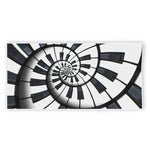 Spiral Piano Keyboard Print Beach Towel