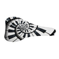 Spiral Piano Keyboard Print Bicycle Seat Cover