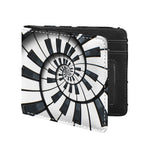 Spiral Piano Keyboard Print Bifold Wallet