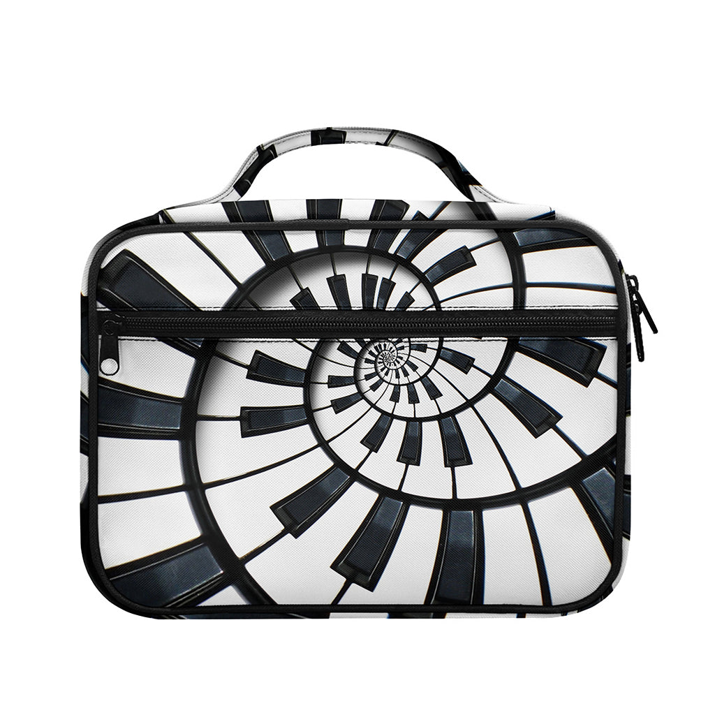 Spiral Piano Keyboard Print Briefcase Bible Bag
