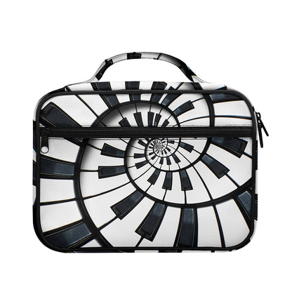 Spiral Piano Keyboard Print Briefcase Bible Bag