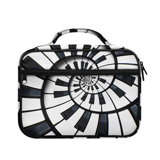 Spiral Piano Keyboard Print Briefcase Bible Bag