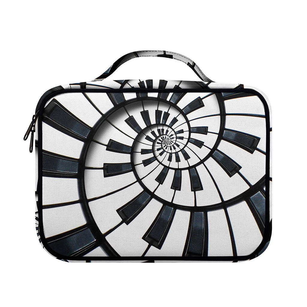 Spiral Piano Keyboard Print Briefcase Bible Bag