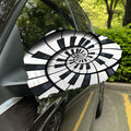 Spiral Piano Keyboard Print Car Side Mirror Covers