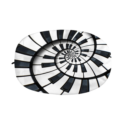 Spiral Piano Keyboard Print Car Side Mirror Covers