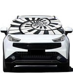 Spiral Piano Keyboard Print Car Windshield Snow Cover