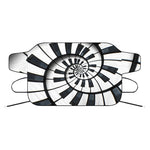 Spiral Piano Keyboard Print Car Windshield Snow Cover
