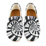 Spiral Piano Keyboard Print Casual Shoes