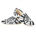 Spiral Piano Keyboard Print Casual Shoes