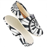 Spiral Piano Keyboard Print Casual Shoes
