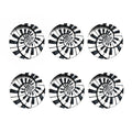 Spiral Piano Keyboard Print Coaster Set