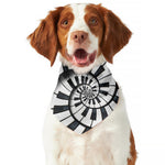 Spiral Piano Keyboard Print Dog Bandana