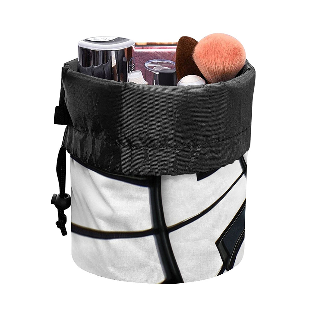 Spiral Piano Keyboard Print Drawstring Makeup Bag