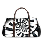 Spiral Piano Keyboard Print Duffle Bag