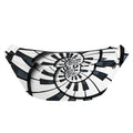 Spiral Piano Keyboard Print Fanny Pack