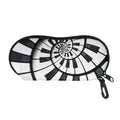 Spiral Piano Keyboard Print Glasses Case