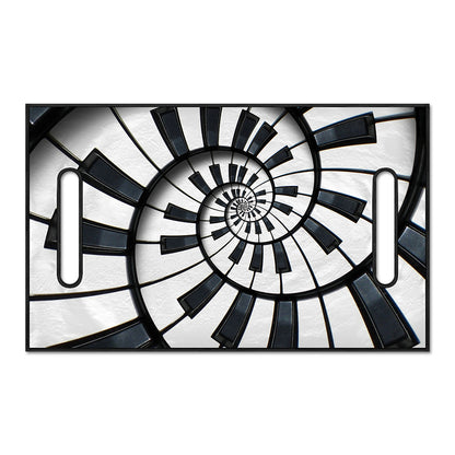 Spiral Piano Keyboard Print Golf Cart Seat Cover
