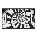 Spiral Piano Keyboard Print Golf Cart Seat Cover