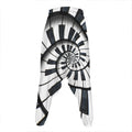 Spiral Piano Keyboard Print Hammer Pants
