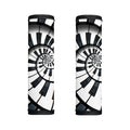 Spiral Piano Keyboard Print Handle Covers
