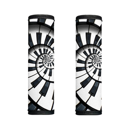 Spiral Piano Keyboard Print Handle Covers