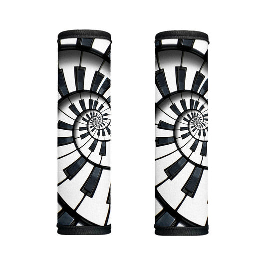 Spiral Piano Keyboard Print Handle Covers