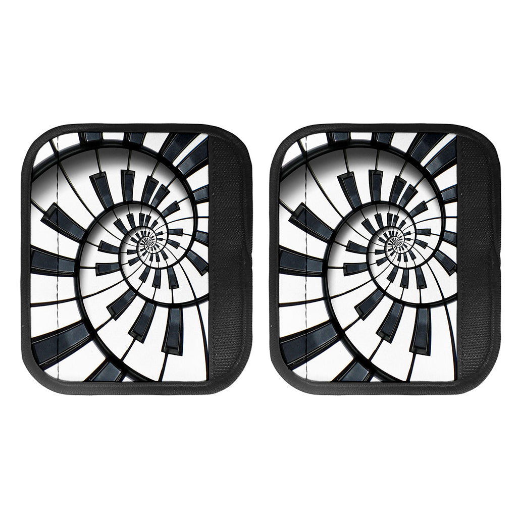 Spiral Piano Keyboard Print Handle Covers