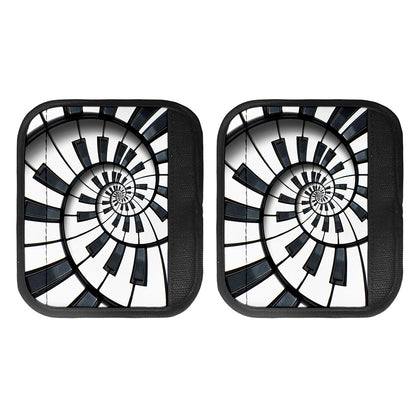 Spiral Piano Keyboard Print Handle Covers