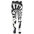 Spiral Piano Keyboard Print High-Waisted Pocket Leggings