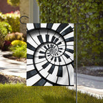 Spiral Piano Keyboard Print House Flag