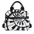 Spiral Piano Keyboard Print Insulated Lunch Bag