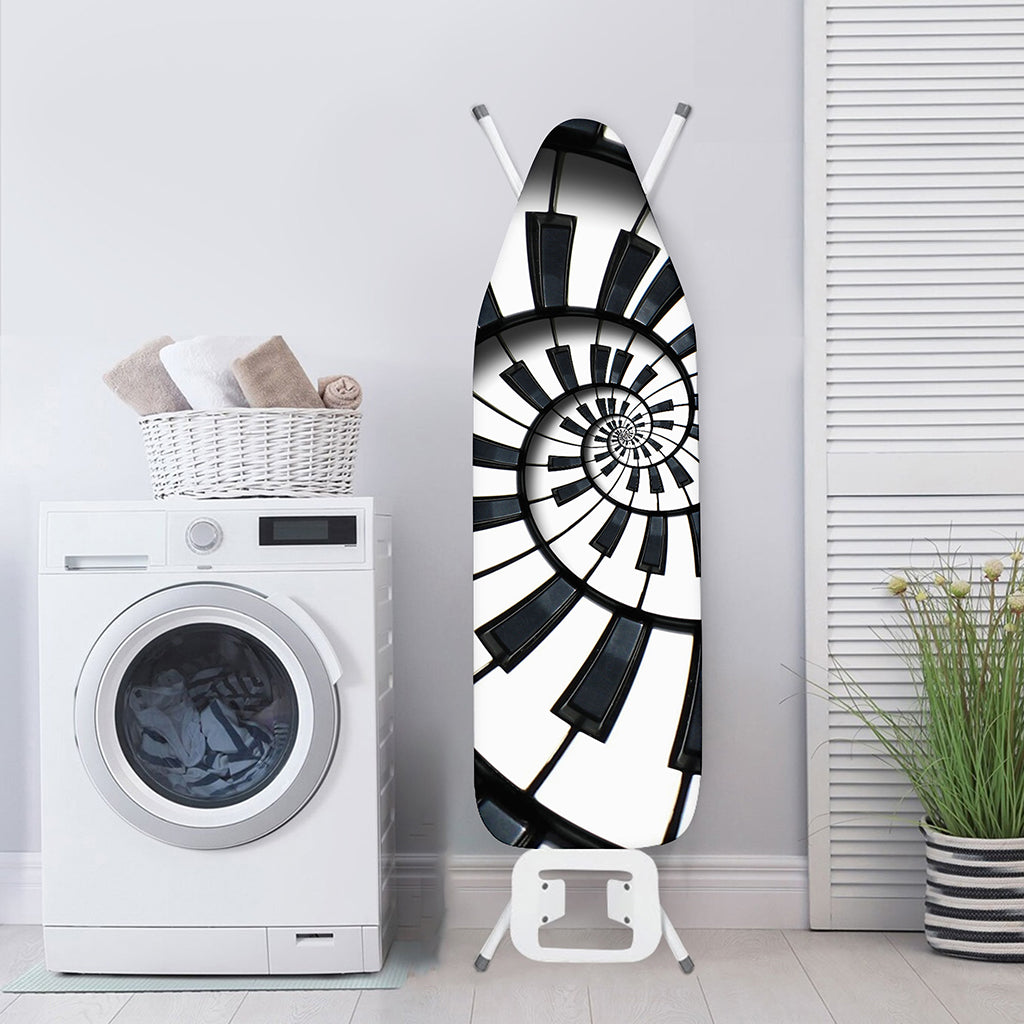 Spiral Piano Keyboard Print Ironing Board Cover