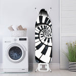 Spiral Piano Keyboard Print Ironing Board Cover